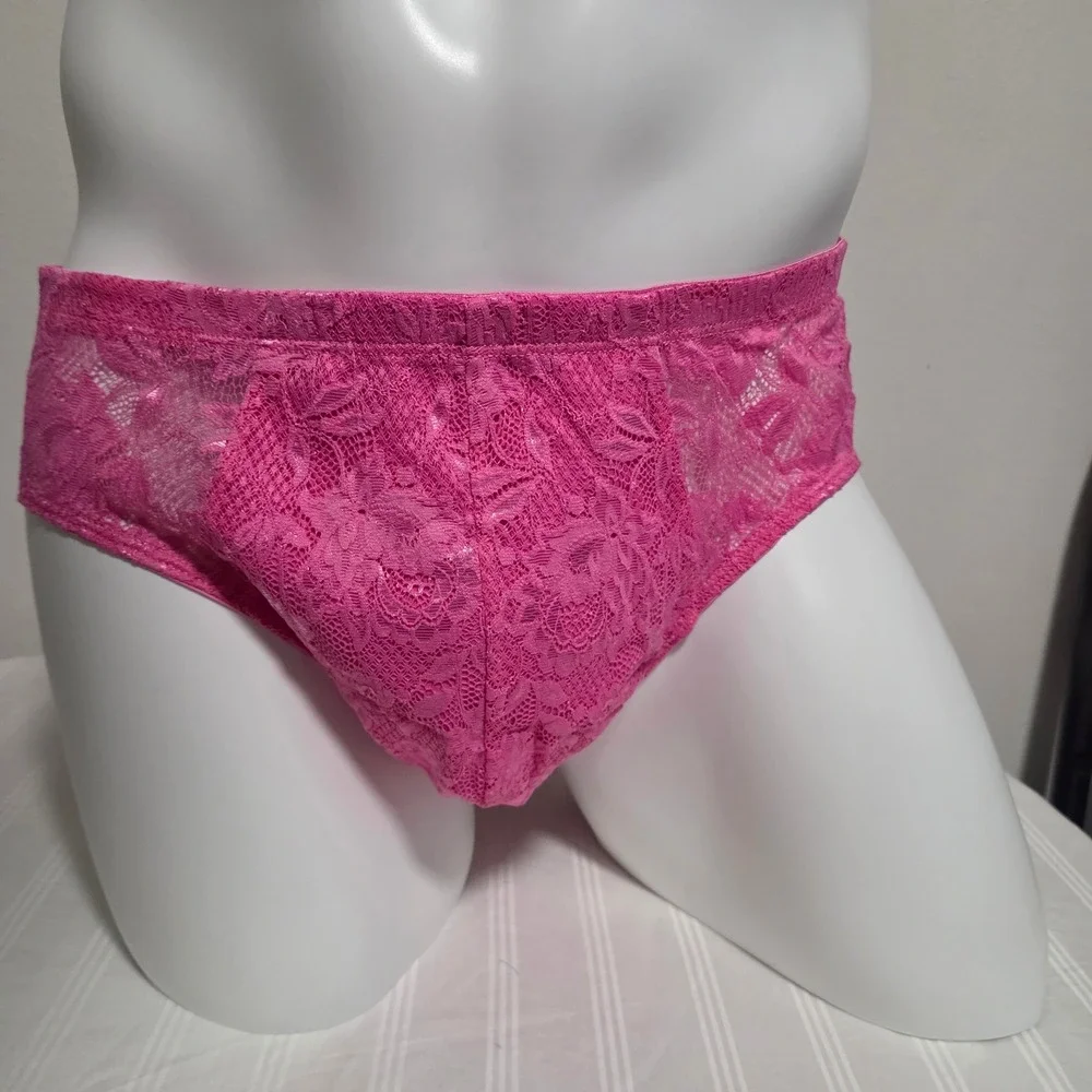 Cosabella Men Luxury Italian Floral Lace Comfort Micro Brief Designer Underwear
